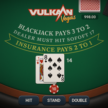 VulkanVegas - Blackjack Table Game